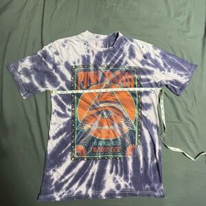 Pink Floyd Purple Multiple Color Tie-Dye T-Shirt Size Large